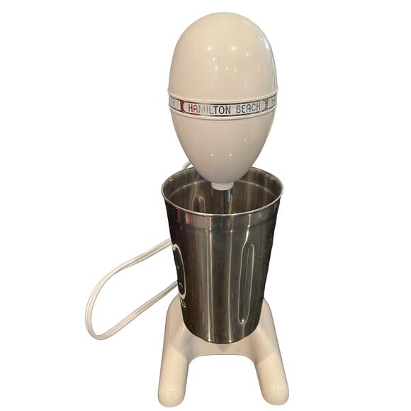 Hamilton Beach Drink Master Milkshake Vintage Malt Mixer 727w Tested Works White - Picture 10 of 10